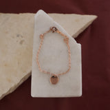 Rose Gold Disc Bracelet
