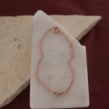 Rose Gold CZ Pendant Bracelet
