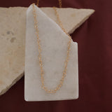 Delicate Heart Chain Necklace (Silver & Gold)