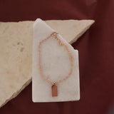 Rose Gold Disc Bracelet