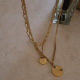Merci Layered Double Pendant Necklace