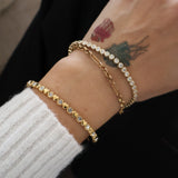Rosie Heart and Diamante Bangle