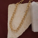 Long Gold Chunky Chain Link Necklace