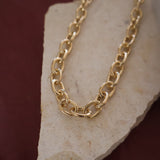 Long Gold Chunky Chain Link Necklace