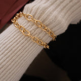 Long Gold Chunky Chain Link Necklace