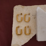 Rounded Rectangle Earrings