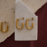 Rounded Rectangle Earrings