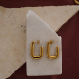 Thick Rounded Half Hoop