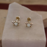 Opal Screw Back Stud