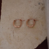 Rose Gold Perfect Small Hoops