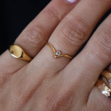 Chevron Gemstone Ring