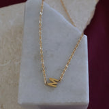 Seamless M Initial Necklace (Pre-Made)