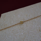 Seamless M Initial Necklace (Pre-Made)