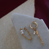 Pearl Stud and Hoop Earrings (Pre-Made)