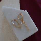 Pearl Stud and Hoop Earrings (Pre-Made)