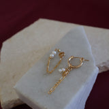 Pearl Stud and Hoop Earrings (Pre-Made)