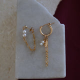 Pearl Stud and Hoop Earrings (Pre-Made)