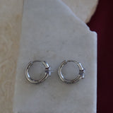 Large Princess Stone Hoops