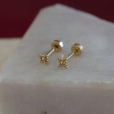 Beaded Dot Screw Back Studs