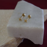 Beaded Dot Screw Back Studs