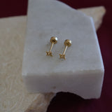 Beaded Dot Screw Back Studs