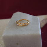 Vine Wrapped Diamante Ring