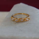Vine Wrapped Diamante Ring