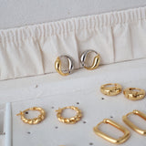 Mixed Metal Hoops