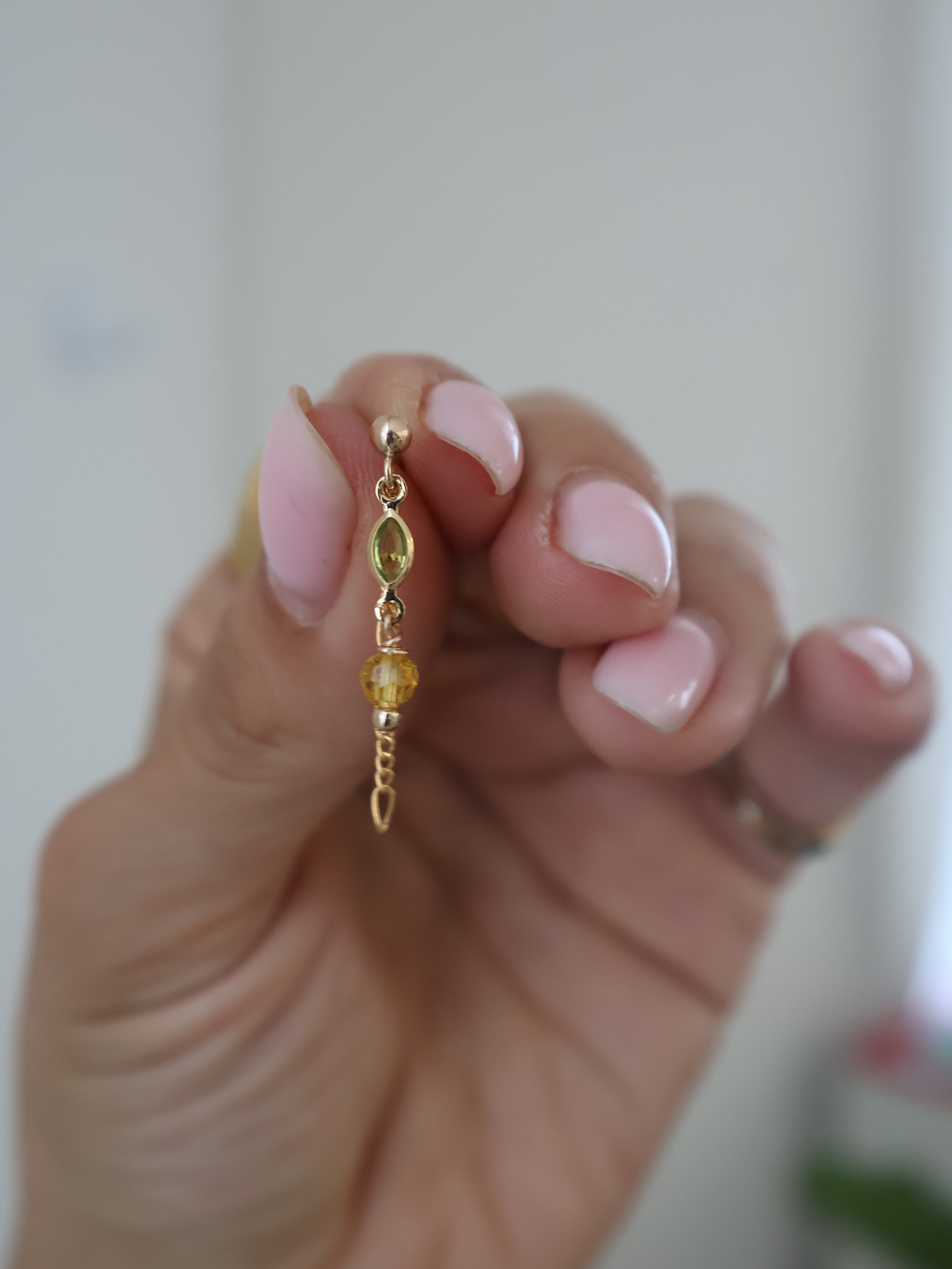 Dangly Coloured Studs