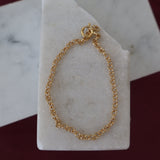 Tiny Rolo Bracelet Gold