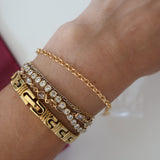 Tiny Rolo Bracelet Gold