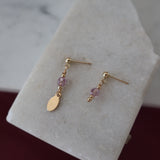 Pia Lilac Dangle Studs