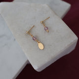 Pia Lilac Dangle Studs