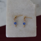 Blue Swarovski Circle Studs