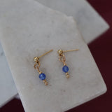 Blue Swarovski Circle Studs