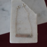 Silver Dog Tag Everyday Bracelet