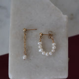 Pearl Loop & Dangly Stud