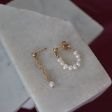 Pearl Loop & Dangly Stud