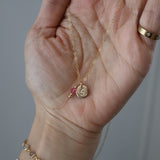 Initial and Birthstone Necklace