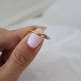 Minimal CZ Sunshine Ring