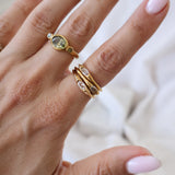 Minimal CZ Sunshine Ring