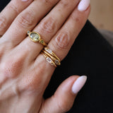 Minimal CZ Sunshine Ring