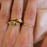 Minimal CZ Sunshine Ring