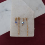 Dangly Blue Studs