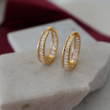 Cz Medium Sized Hoops