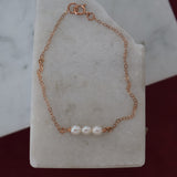 Trio Pearl Wrapped Bracelets