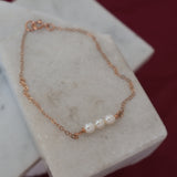 Trio Pearl Wrapped Bracelets