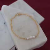 Trio Pearl Wrapped Bracelets