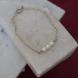 Trio Pearl Wrapped Bracelets