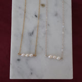 Pearl wrapped Necklaces